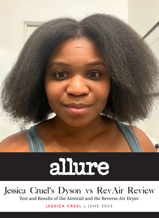 RevAir Reverse-Air Dryer vs Dyson Airstrait on Type 4B Hair
