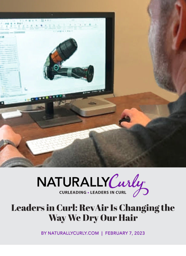 Engineer and CEO Scott Thomason working on the design of the RevAir Reverse-Air Dryer Wand