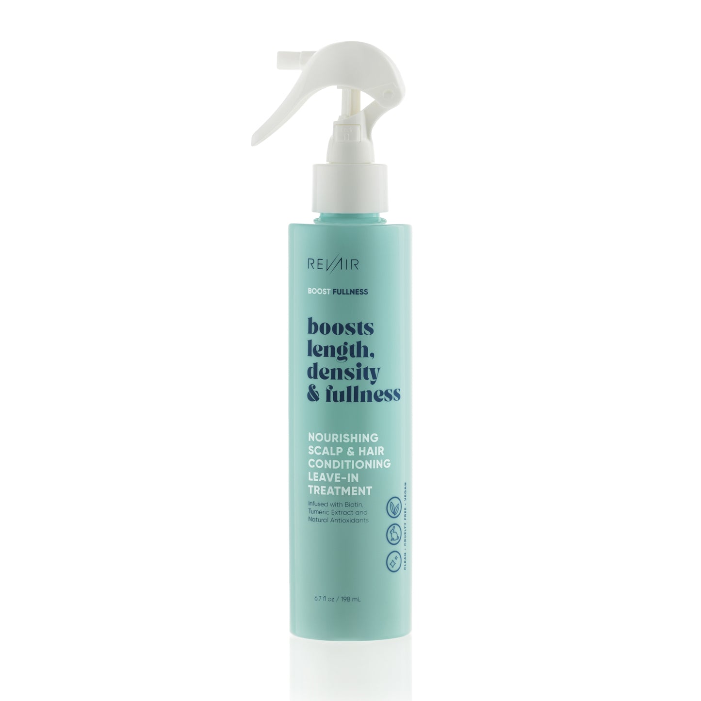 Boost length, density, and fullness - RevAir nourishing scalp and hair conditioning leave-in treatment 6.7 ounce spray bottle