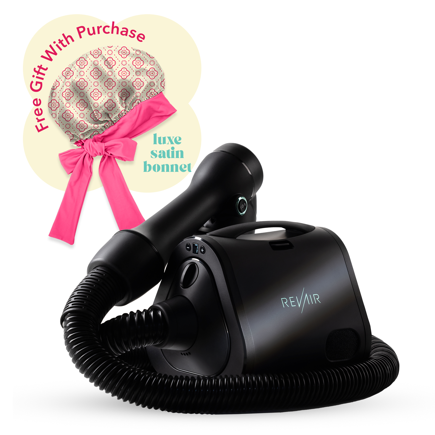 RevAir Reverse Air Hair Dryer and Free Gift with Purchase: Luxe Satin Bonnet