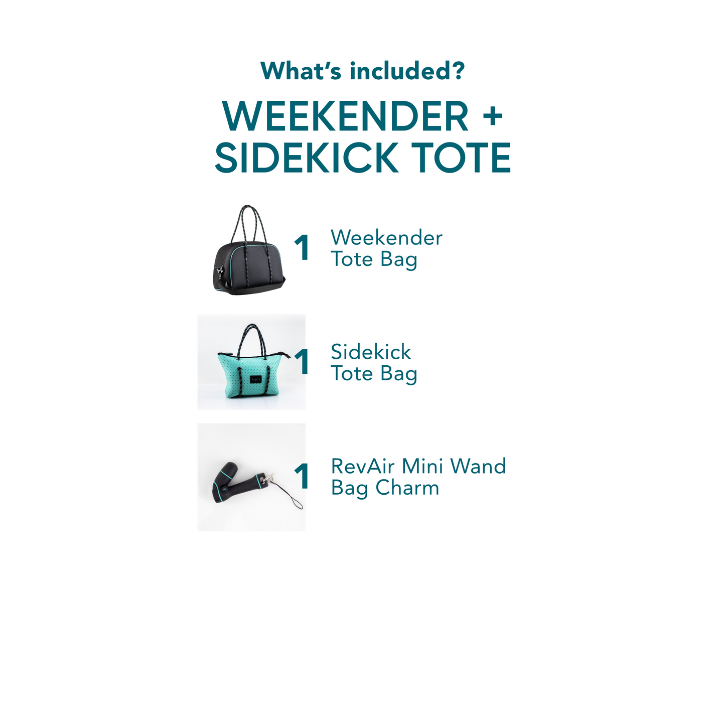 Weekender + Sidekick Set