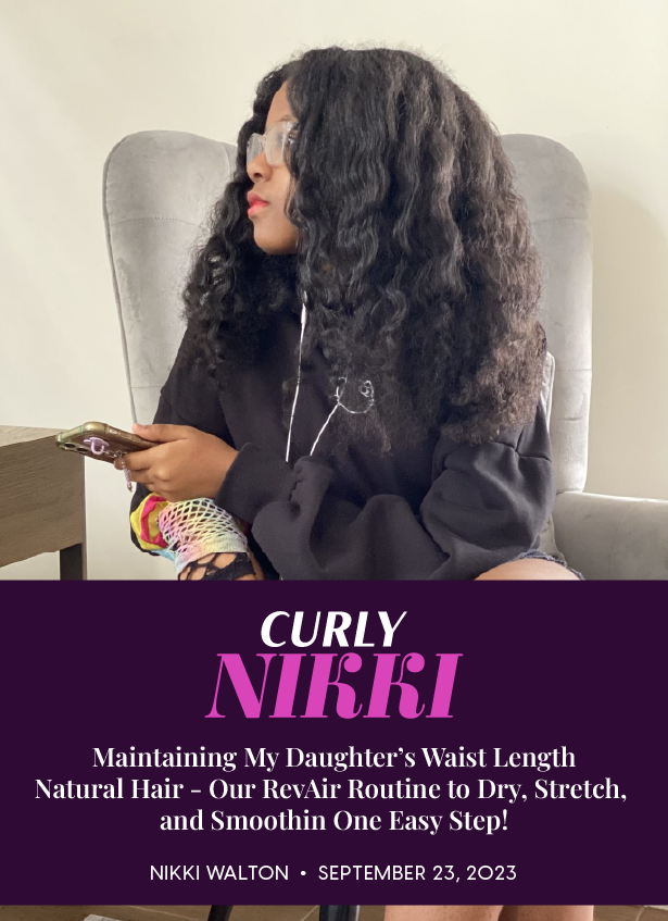 Dry, Stretch, and Smooth Natural Hair in One Easy Step