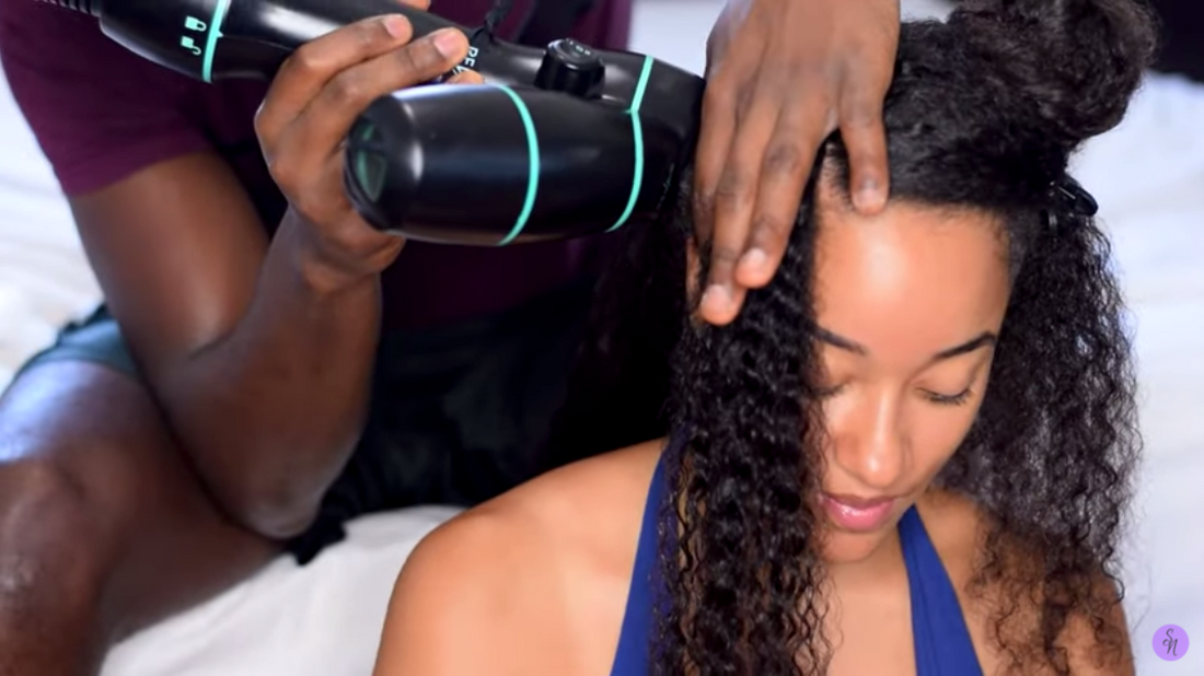 Boyfriend Does BLOW-OUT TWISTS on Natural Hair!
