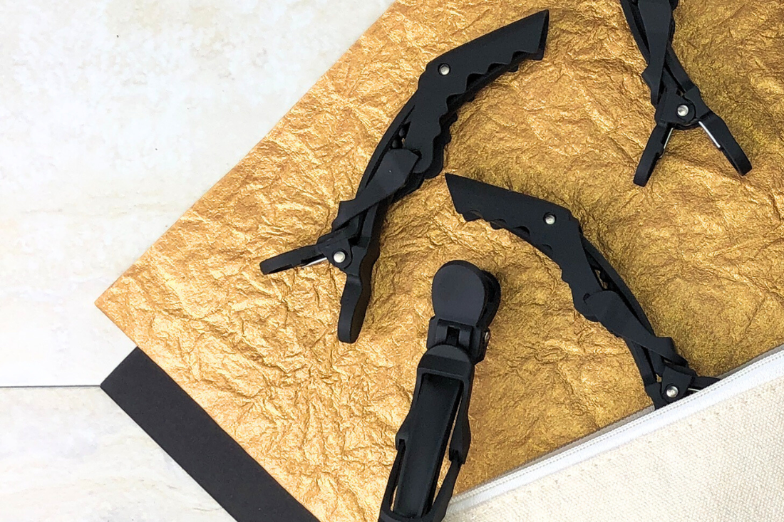 Hair sectioning clips designed for controlled styling and wash day routines