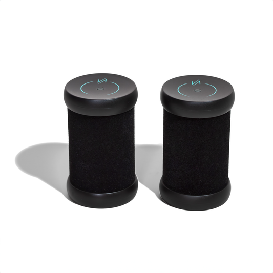 2 Velvet Flocked Hot Rollers