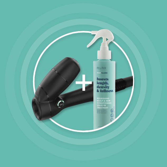 RevAir reverse-air dryer plus RevAir hair product bottle
