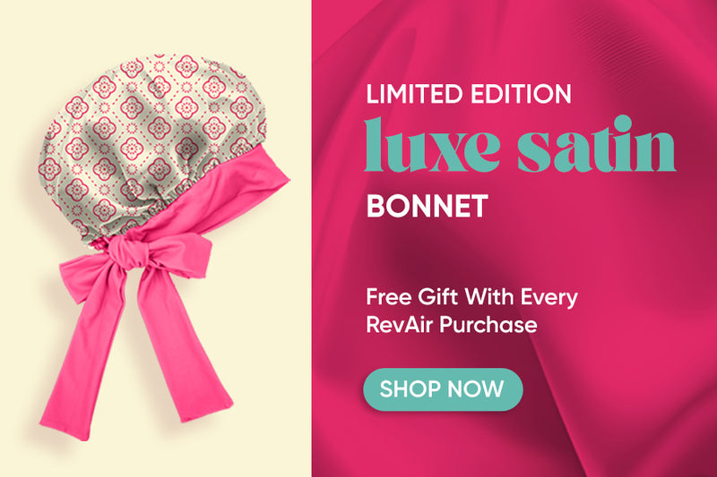 Shop Now: Limited Edition Luxe Satin Bonnet - free gift with every RevAir purchase
