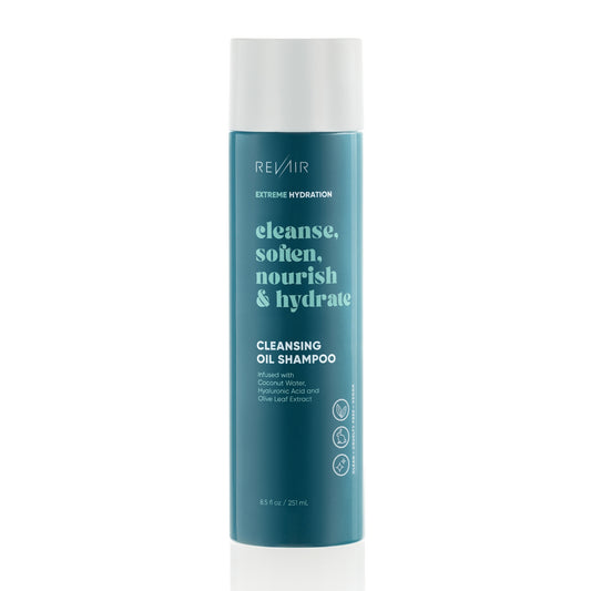 RevAir cleansing oil shampoo bottle - cleanse, soften, nourish, and hydrate