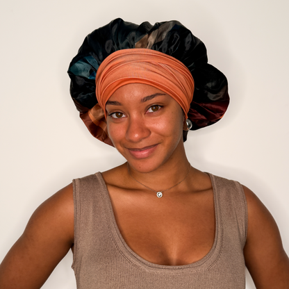 Luxe Satin Bonnet - Limited Edition Cinnamon Swirl Collection