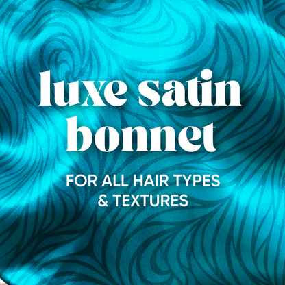 Luxe Satin Bonnet - Azure Swirl