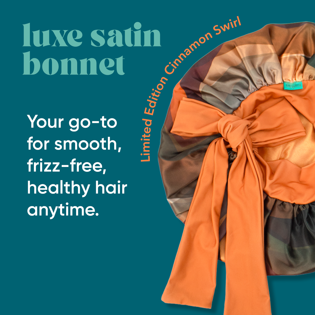 Luxe Satin Bonnet - Limited Edition Cinnamon Swirl Collection