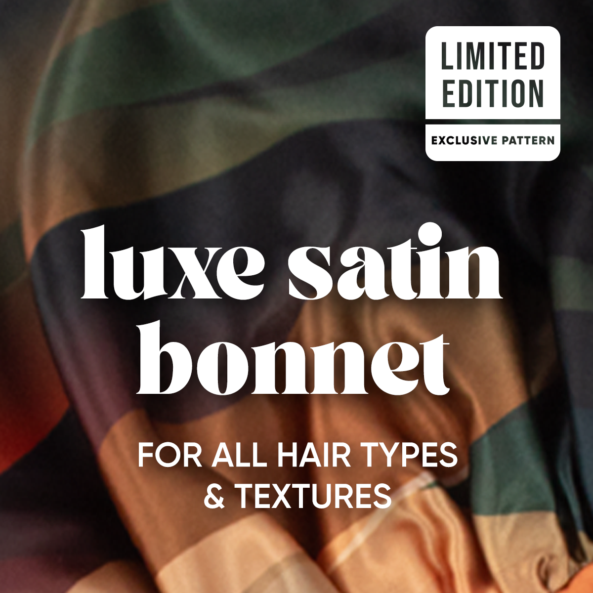 Luxe Satin Bonnet - Limited Edition Cinnamon Swirl Collection