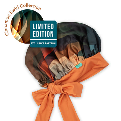 Luxe Satin Bonnet - Limited Edition Cinnamon Swirl Collection